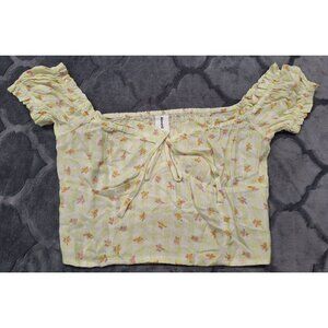NWT Abound Yellow Floral Top/Sz. Small